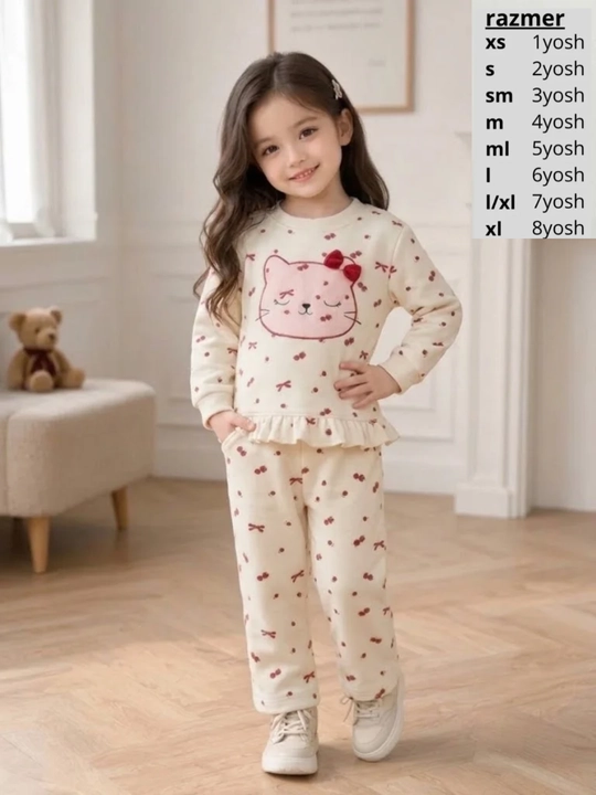 Одежда для девочек, осенние и зимние комплекты из двух и трёх предметов, спортивная