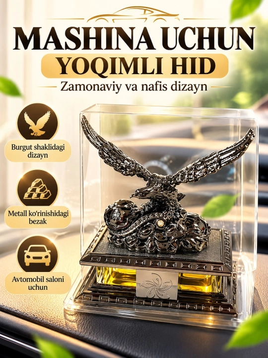 Avtomobil aromatizatori, Hushbo'y hid tarqatuvchi, Burgut shaklidagi suvenir - 