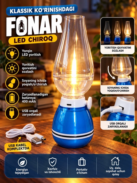 Fonar, klassik ko'rinishdagi fonar - 