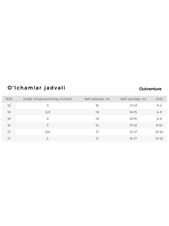 Qizlar uchun Outventure boshmaldoqli qoʻlqop