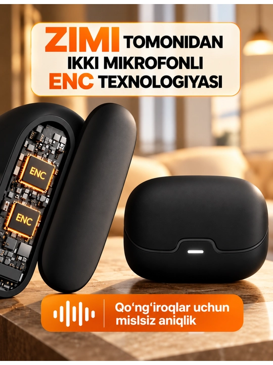 Наушники беспроводные Bluetooth, TWS-наушники с сенсорным управлением