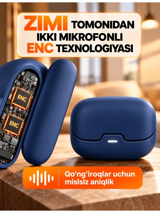 Наушники беспроводные Bluetooth, TWS-наушники с сенсорным управлением