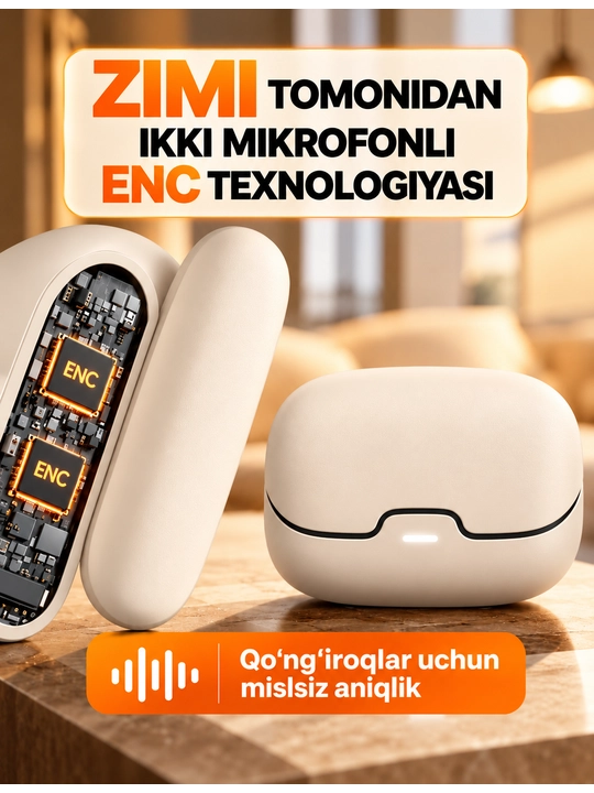 Наушники беспроводные Bluetooth, TWS-наушники с сенсорным управлением