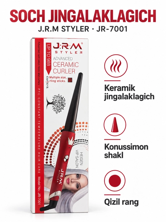 Soch uchun J.R.M Styler JR-7001 konussimon, keramik pilik - 