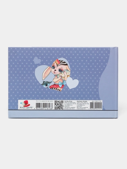 Sketchbook 7BC, 197x124mm, 24 varaq, bo'sh varaqlar, mat laminatsiya dizayni 21558 - 