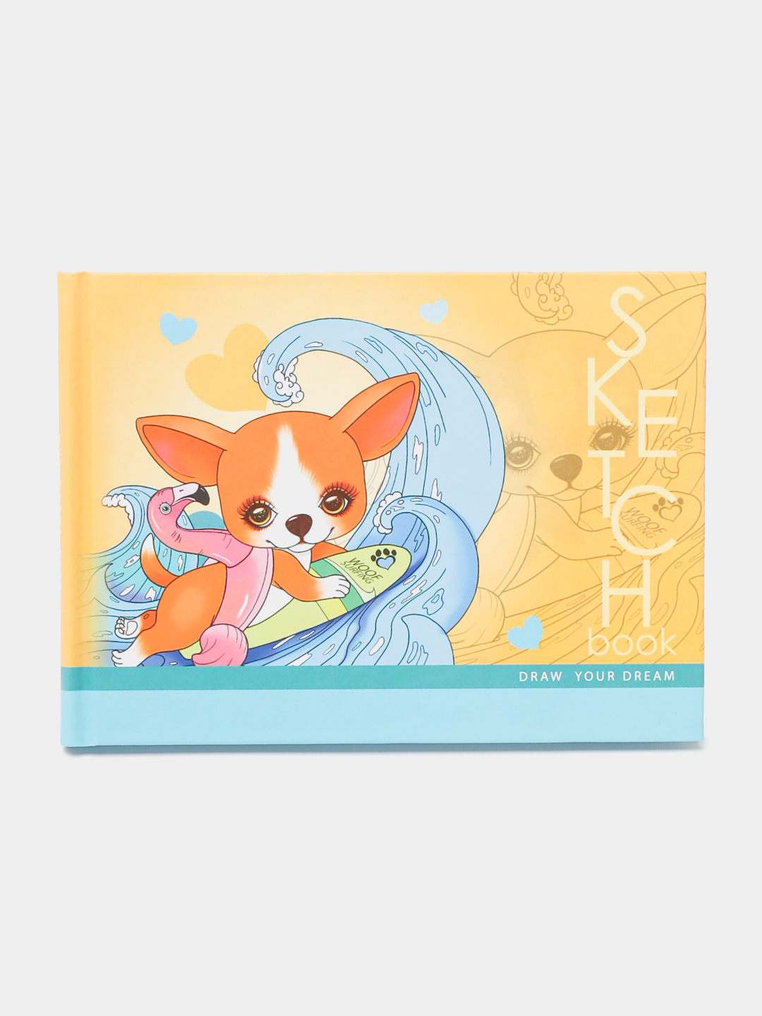Sketchbook 7BC, 148x105mm A6, 48 varaq, bo'sh varaqlar. Mat laminatsiya dizayni 21606 - 