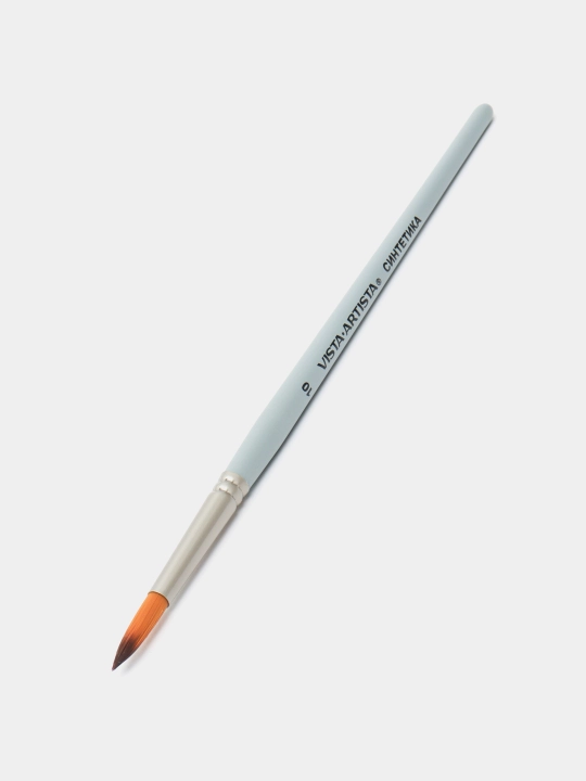 Sintetik cho'tka Vista-Artista 50231-10 dumaloq, qisqa tutqich №10 - 