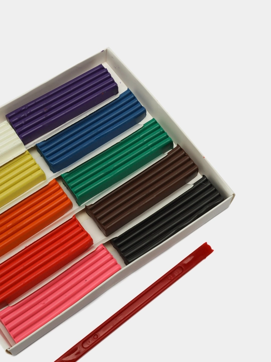 Plastilin klassik Leo Learn LNMC-0110, 200 g, 10 rang