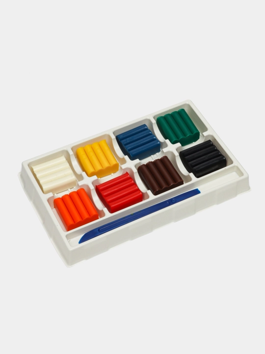 Plastilin "Leo" "Rasti" Mumli plastilin LMCW-0108, 96 gr, 8 rang